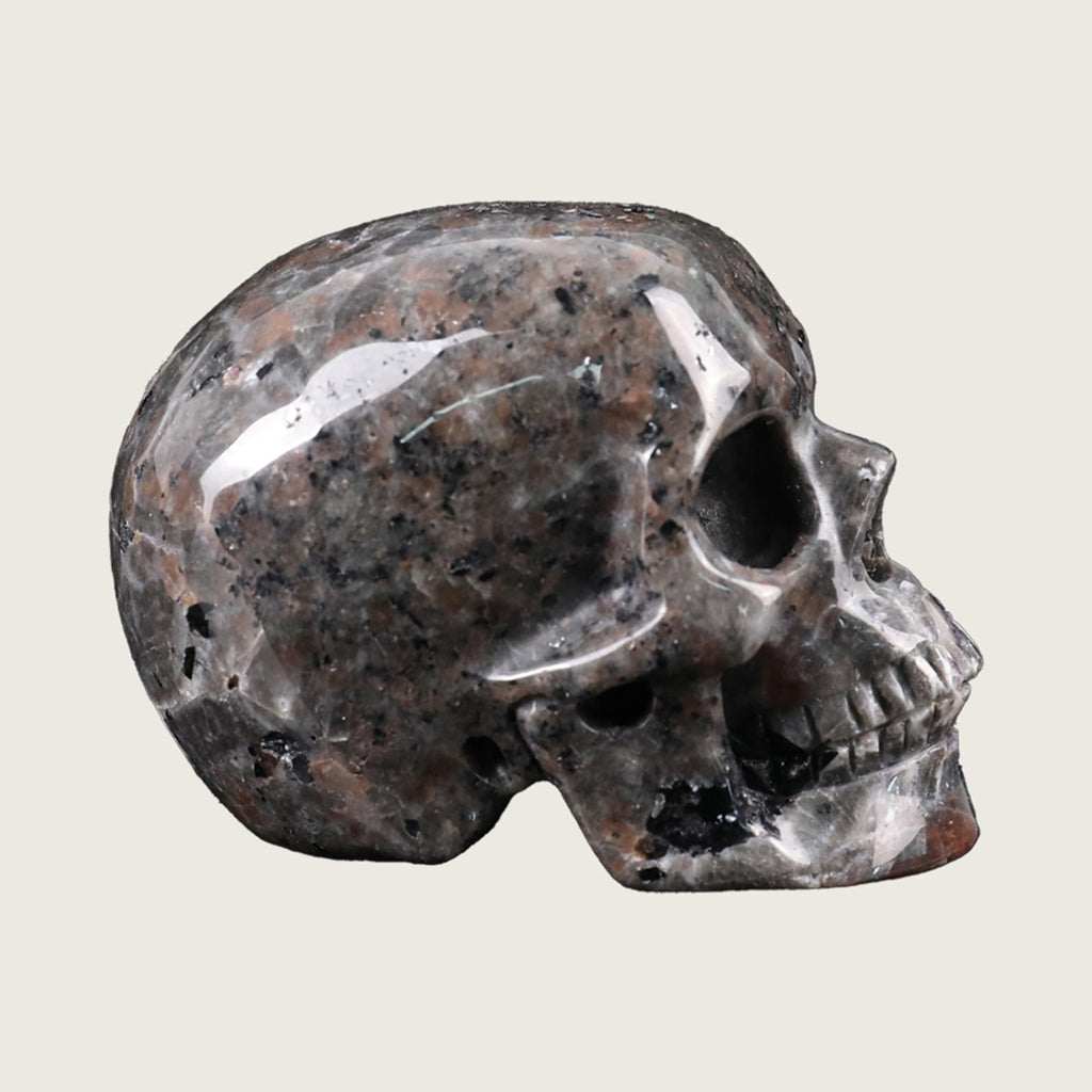 2.2" Yooperlite Crystal Skull Carving  #SKH22056