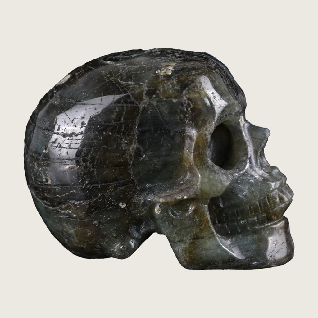 3.0" Labradorite Crystal Skull Carving  #SKH30083