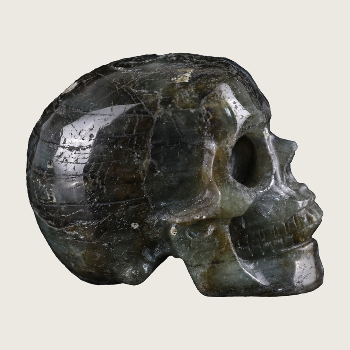 3.0" Labradorite Crystal Skull Carving  #SKH30083