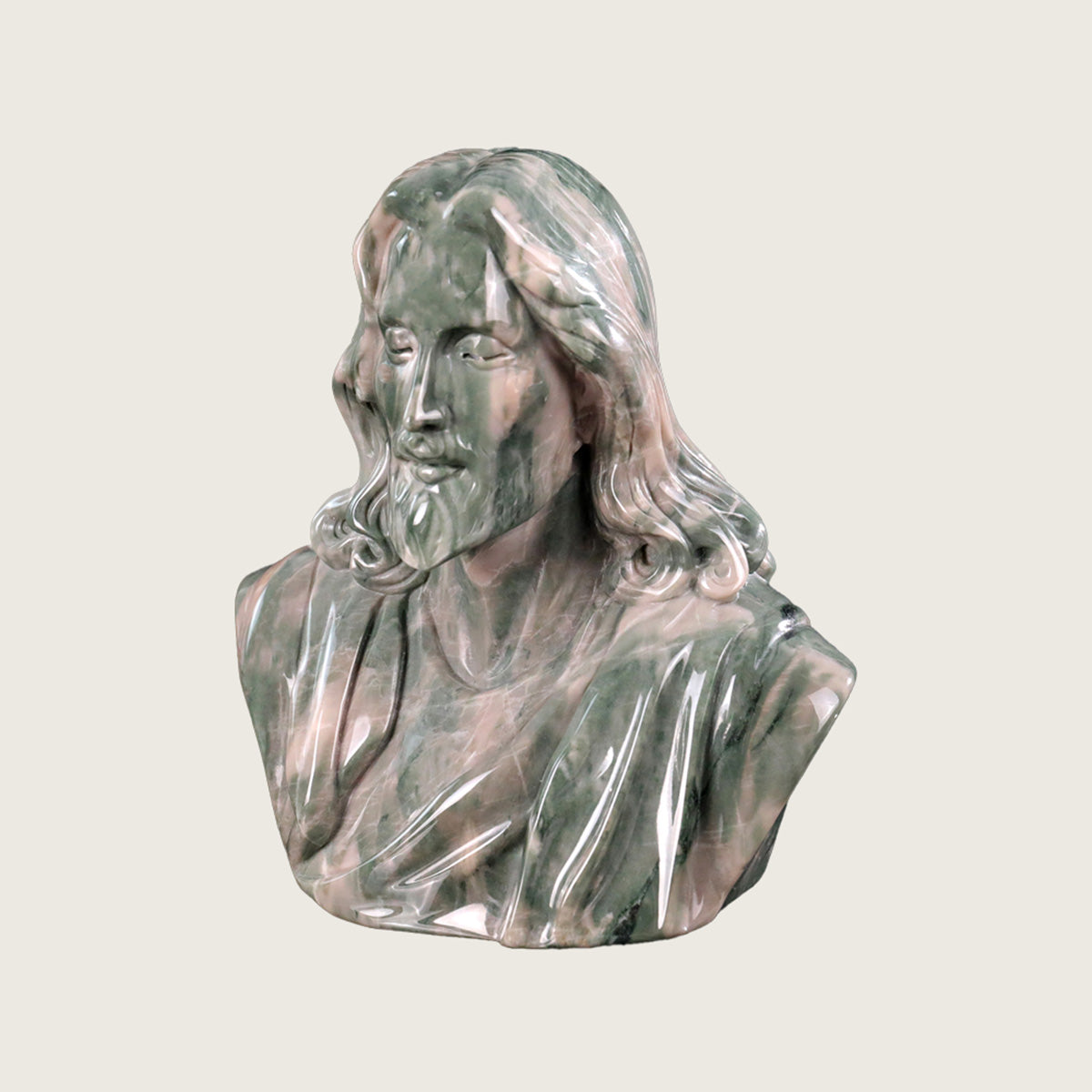 4.2" Jiulong Jade Jesus Carving  #CTC0049