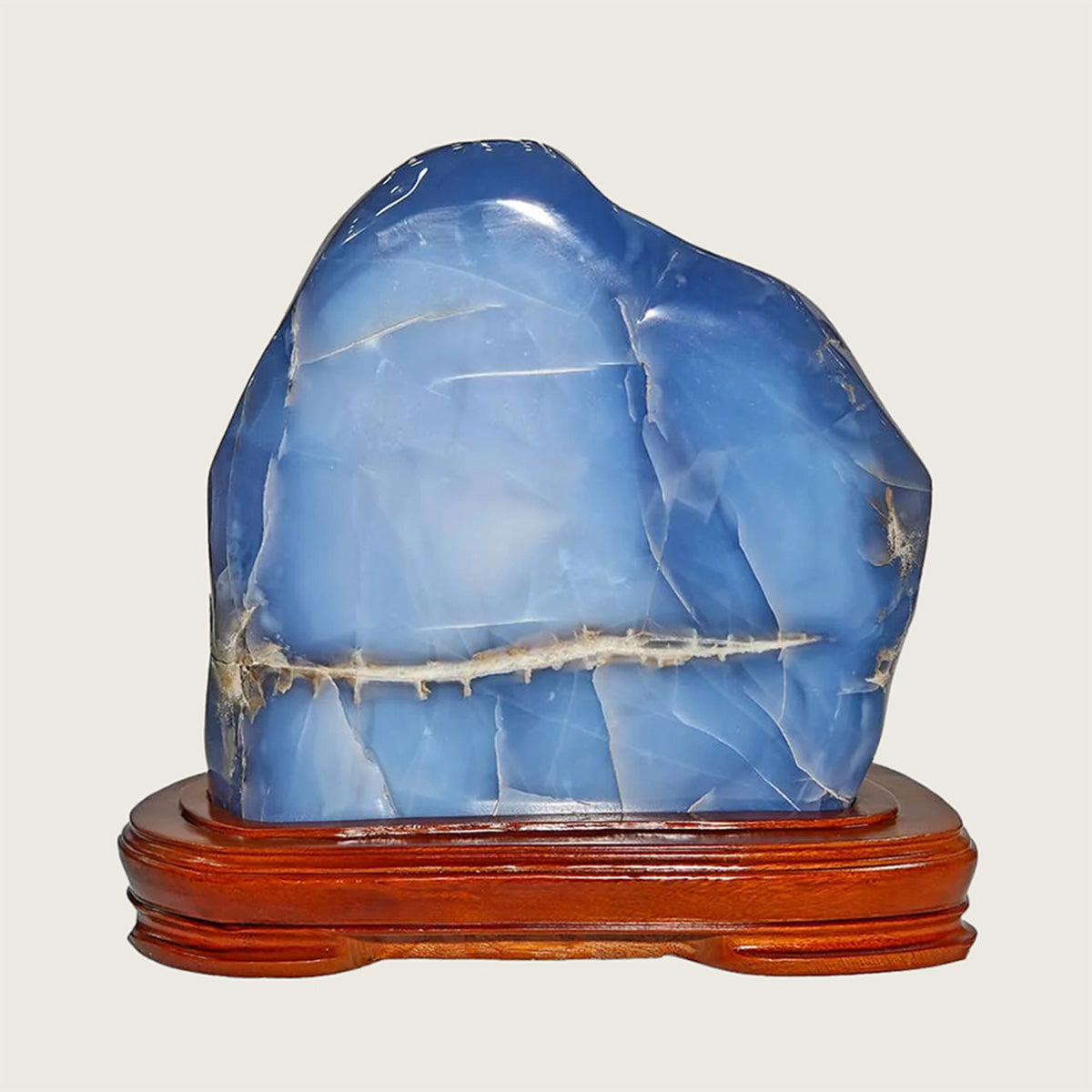 13.0" Blue Chalcedony Polished Stone Carving  #CTC0009