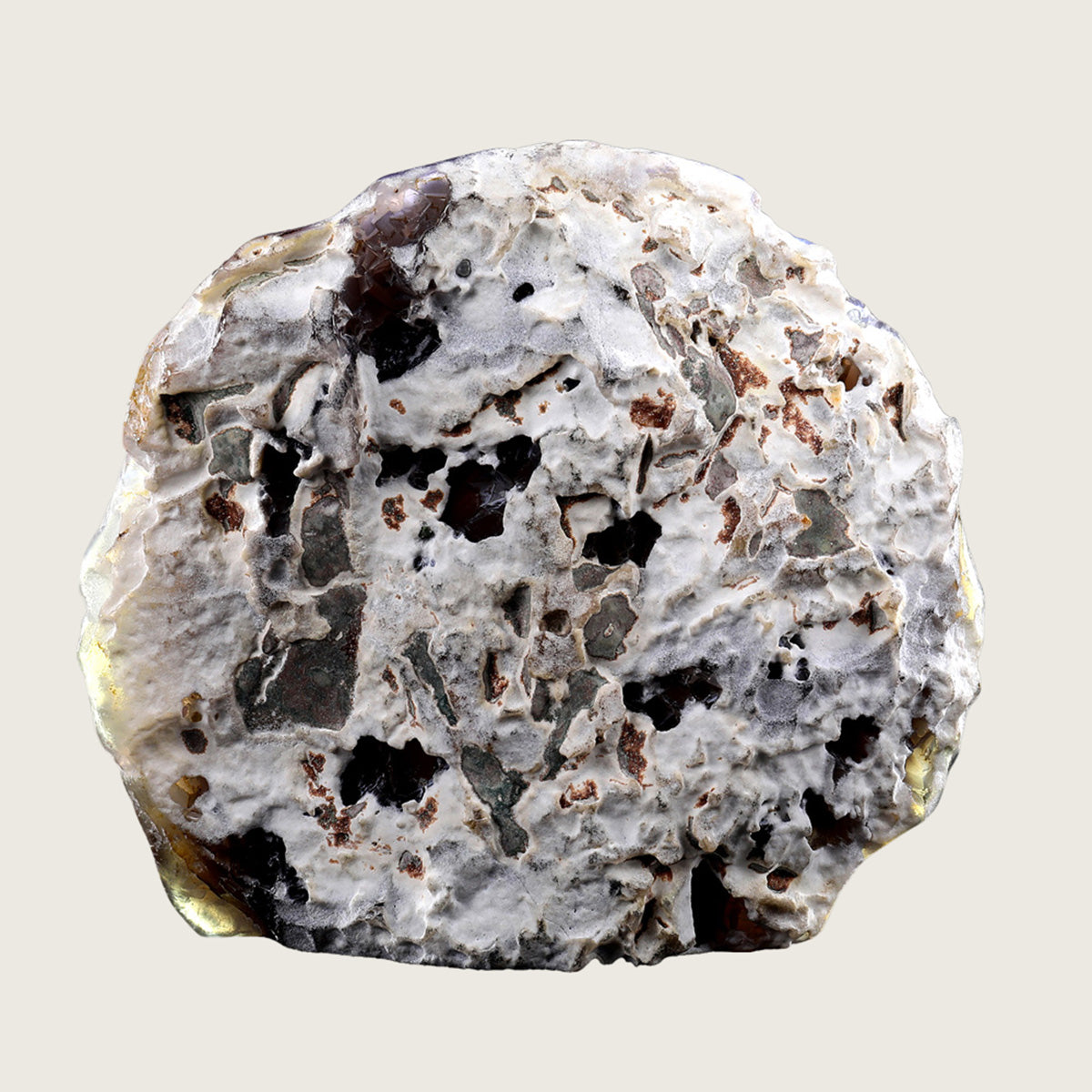 6.7" Druzy Agate Geode Carving  #GDC0003
