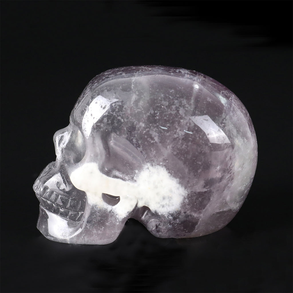 2.2" Fluorite Crystal Skull Carving  #SKH22077