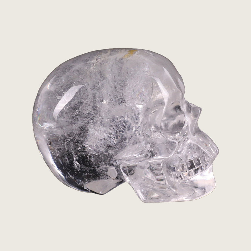 2.2" Clear Quartz Crystal Skull Carving  #SKH22033