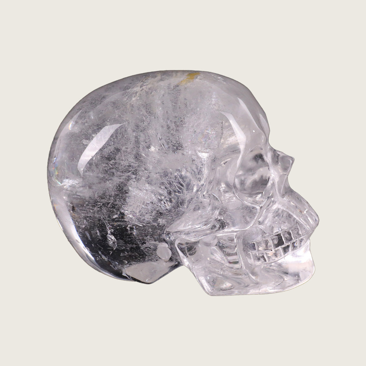 2.2" Clear Quartz Crystal Skull Carving  #SKH22033