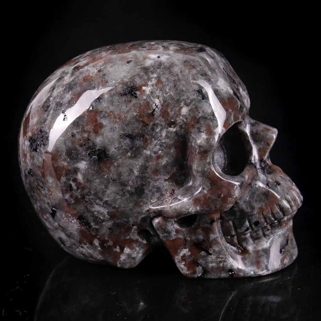 3.0" Yooperlite Crystal Skull Carving  #SKH30094