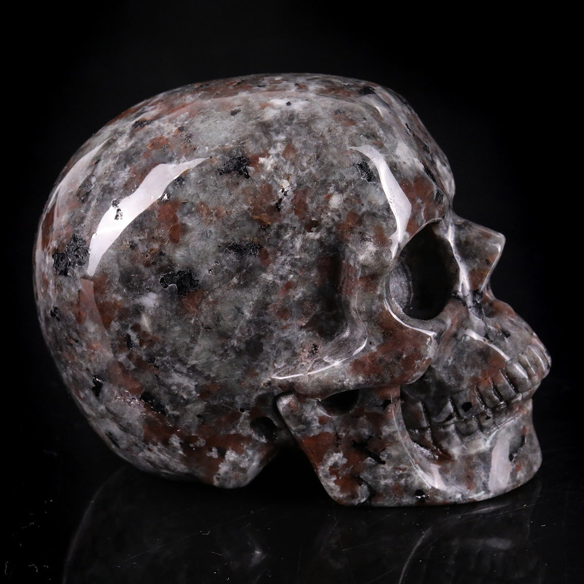 3.0" Yooperlite Crystal Skull Carving  #SKH30094
