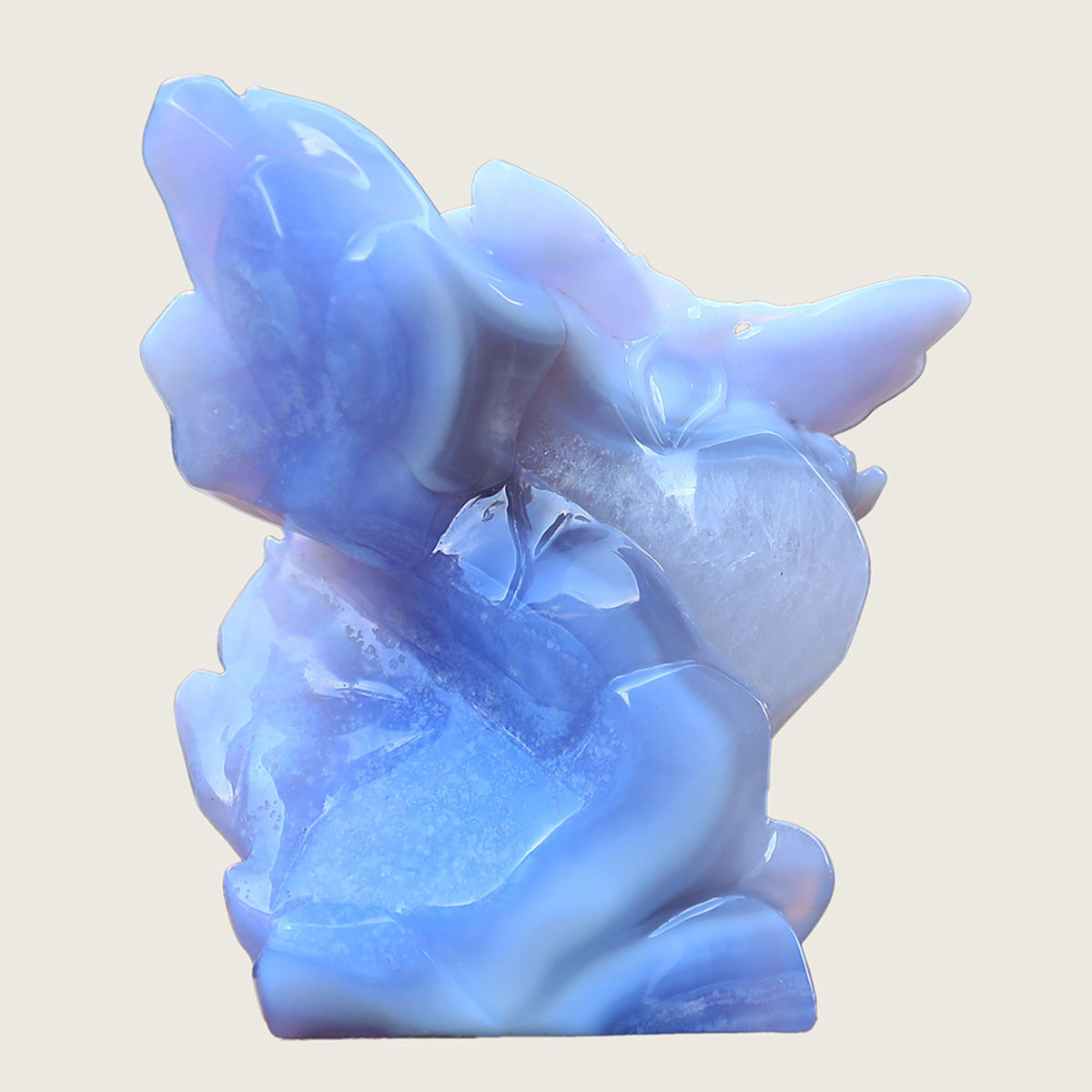 4.7" Blue Lace Agate Butterfly #CTC0014