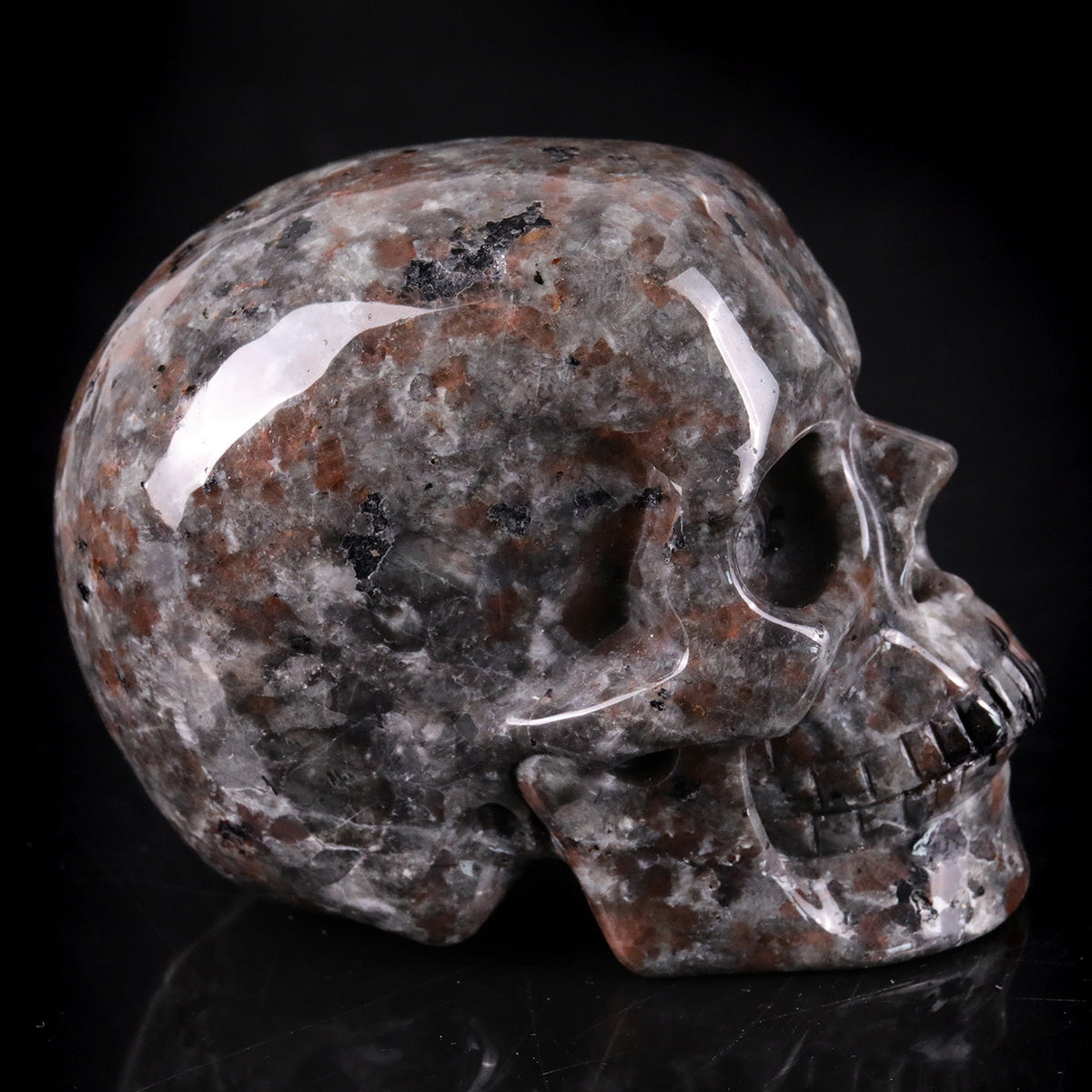 3.0" Yooperlite Crystal Skull Carving  #SKH30101