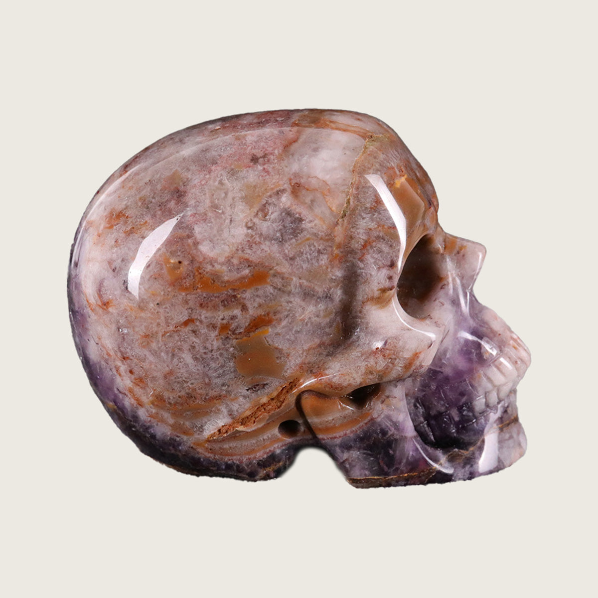2.2" Amethyst Crystal Skull Carving  #SKH22037