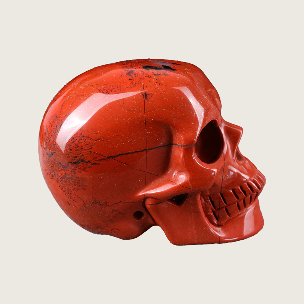 2.2" Red Jasper Crystal Skull Carving  #SKH22023