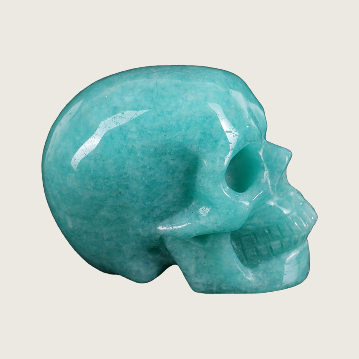 2.2" Amazonite Crystal Skull Carving  #SKH22034