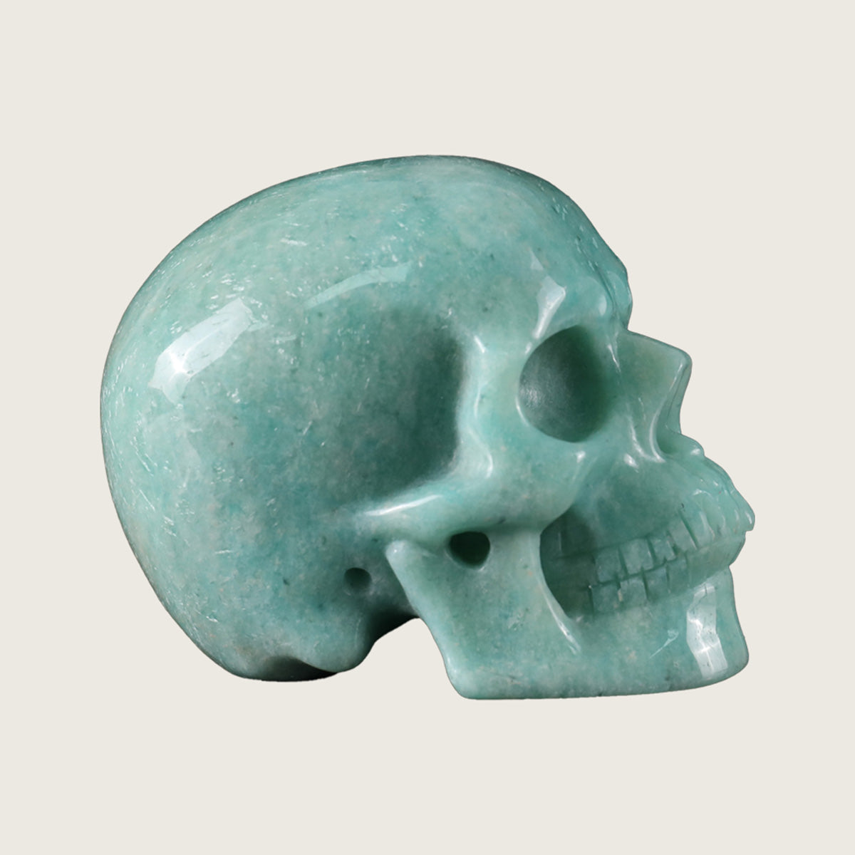 3.0" Amazonite Crystal Skull Carving  #SKH30073