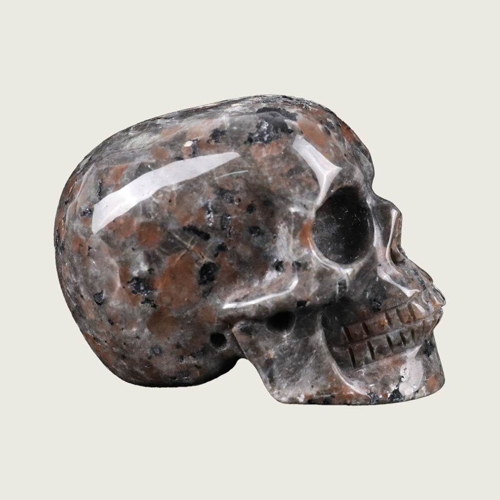 2.2" Yooperlite Crystal Skull Carving  #SKH22057