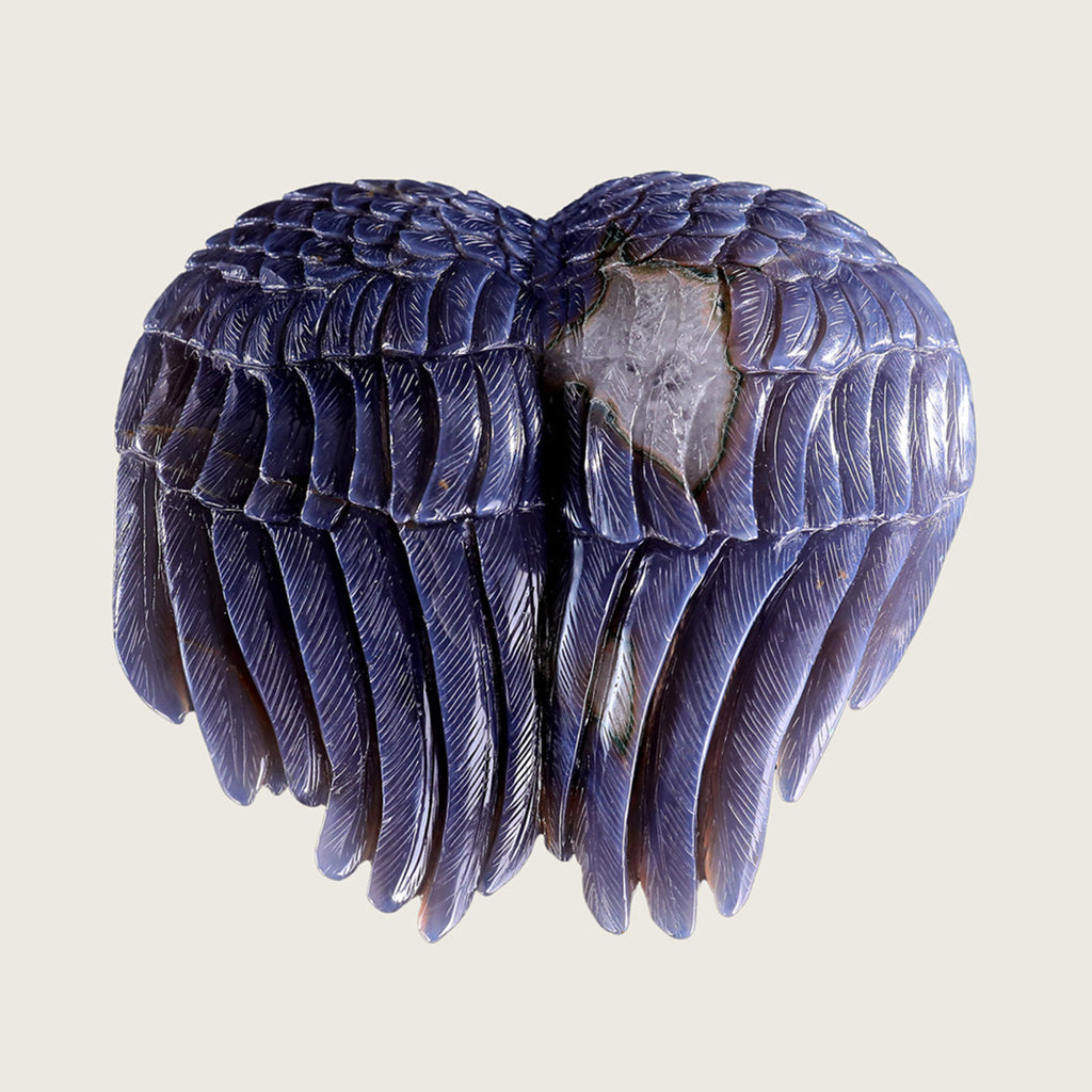 6.3" Druzy Agate Geode Carving  #GDC0001