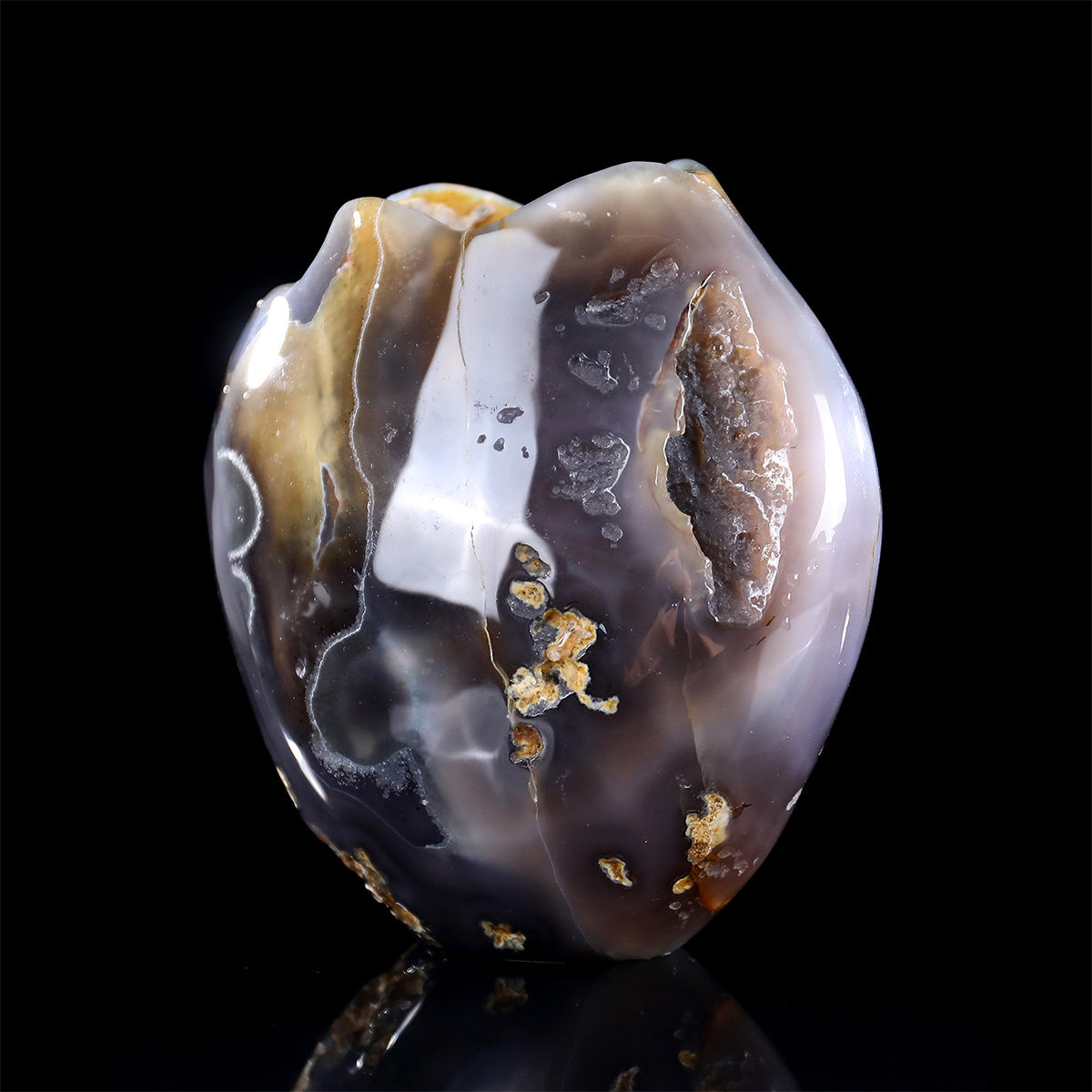 5.5" Geode Agate Crystal Vase Carving  #CHA0034