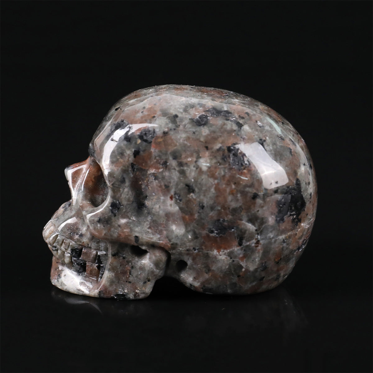 2.2" Yooperlite Crystal Skull Carving  #SKH22072