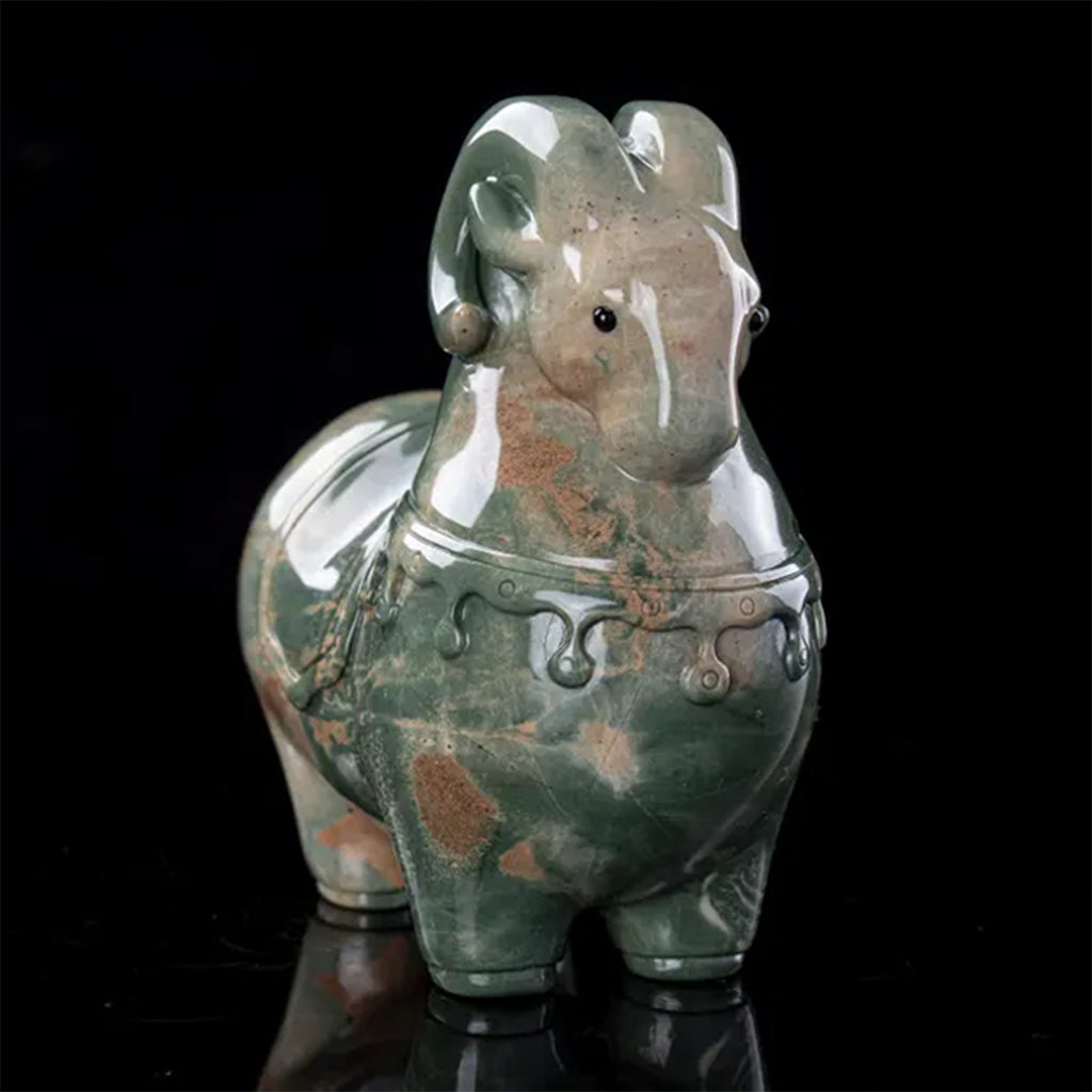 4.7" Jiulong Jade Bighorn Sheep  #CTC0088