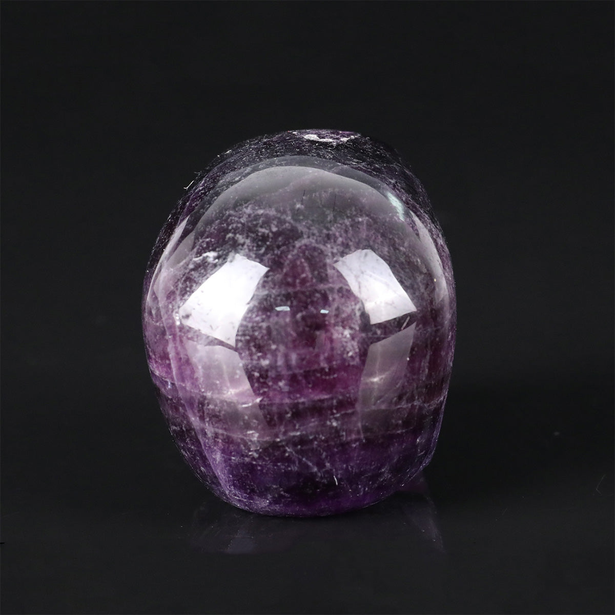 2.2" Amethyst Crystal Skull Carving  #SKH22074