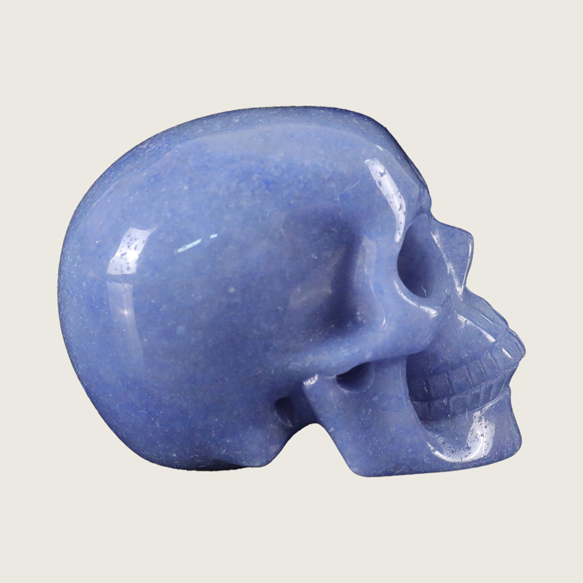 2.2" Blue Aventurine Crystal Skull Carving  #SKH22062