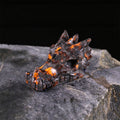 2.5" Fire Stone Dragon Skull Carving  #CSC0050