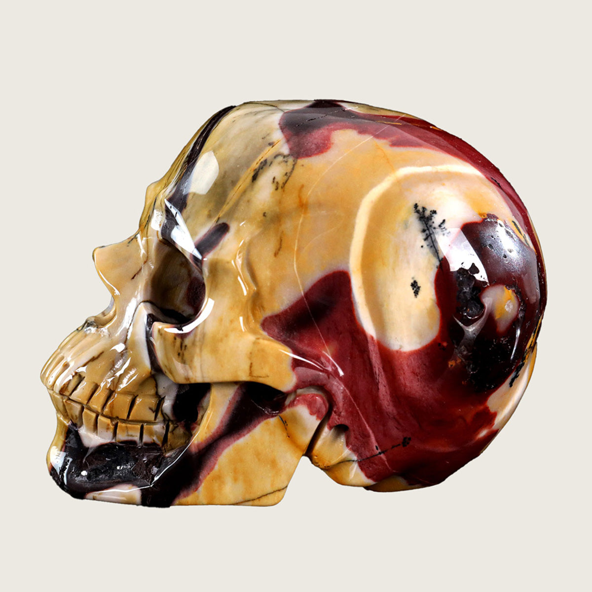 5.3" Mookaite Jasper Skull Carving  #SCS0005