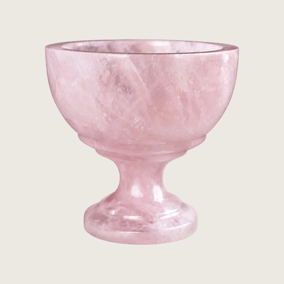 6.0" Rose Quartz Crystal Storage Jar Carving  #CTC0041