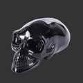 3.9" Black Obsidian Maya Alien Skull Carving  #CSC0033