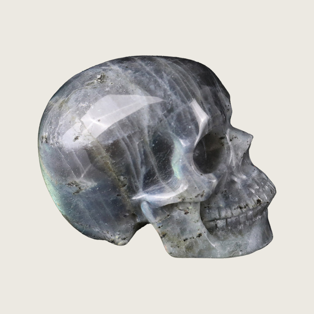3.0" Labradorite Crystal Skull Carving  #SKH30040