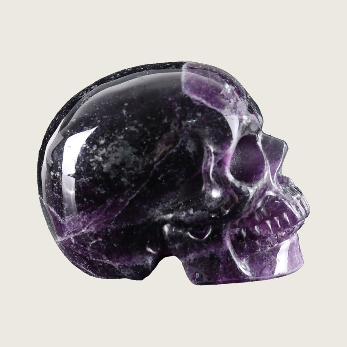 3.0" Fluorite Crystal Skull Carving  #SKH30074