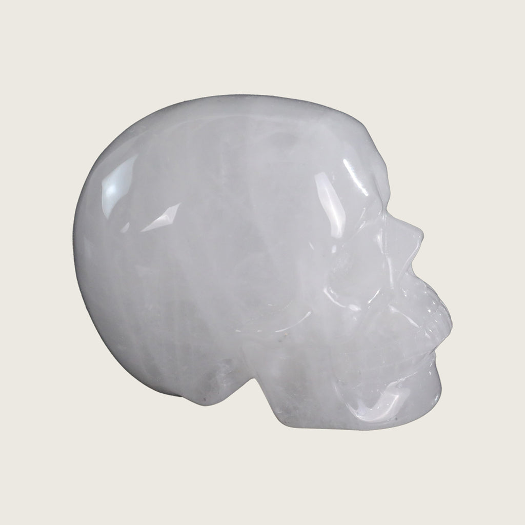 3.0" Angolan Quartz Crystal Skull Carving  #SKH30061