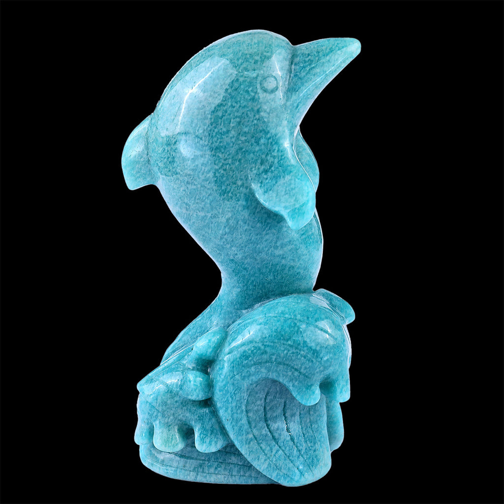 6.5" Amazonite Leaping Dolphin  #CTC0084