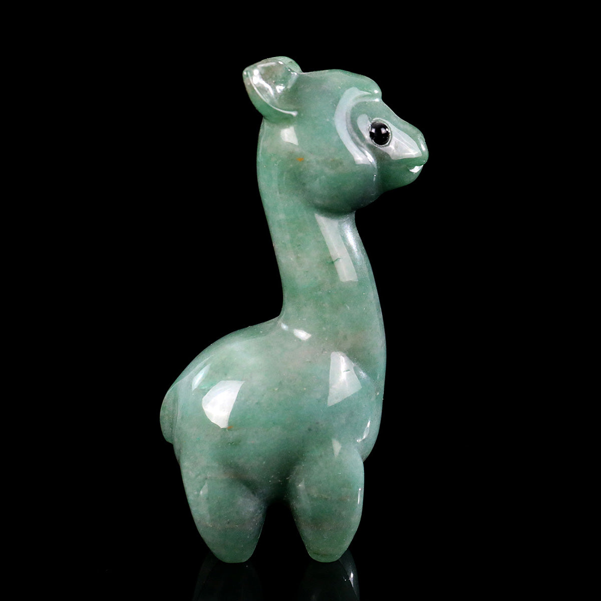 1.4" Green Aventurine Alpaca Carving  #CHA0028