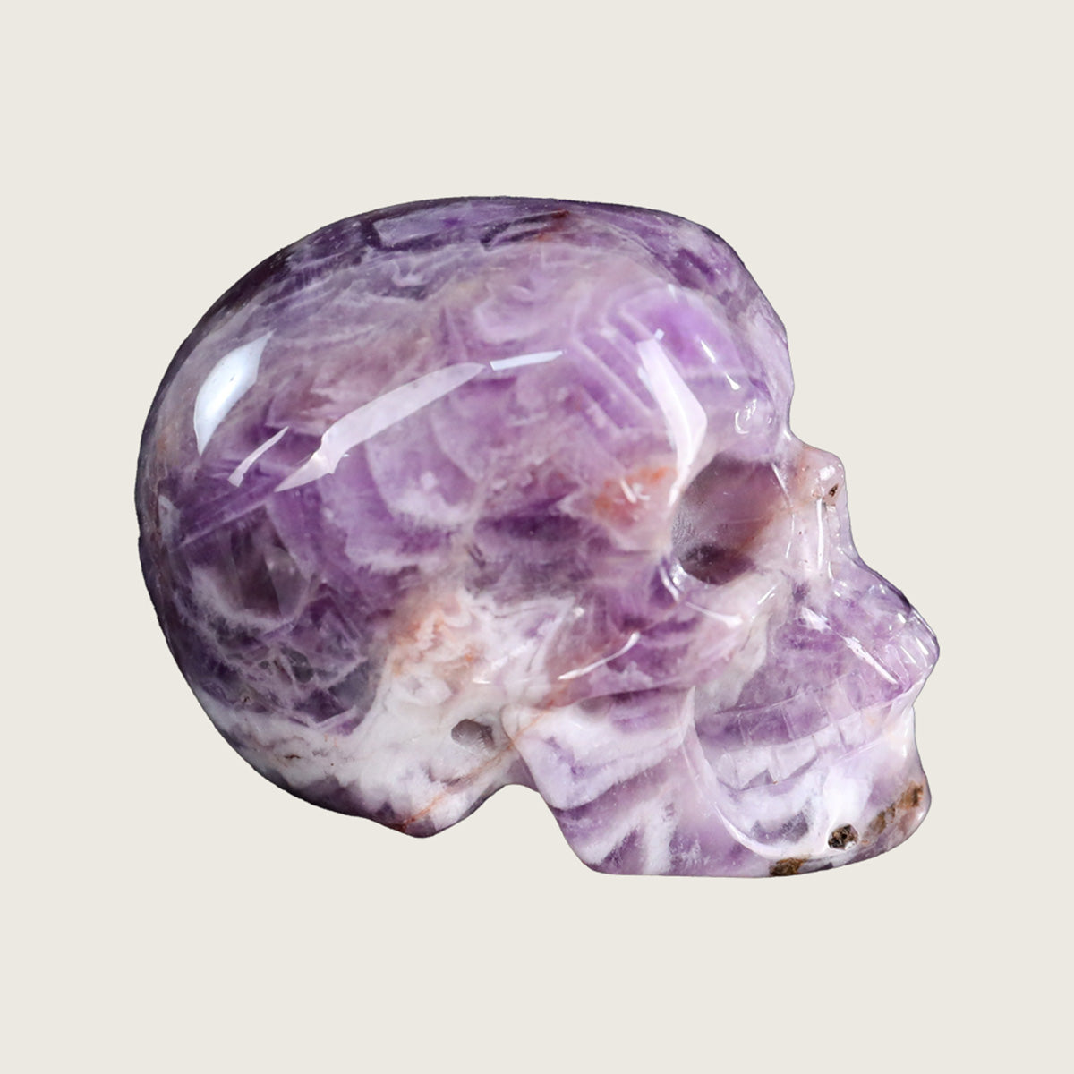 2.2" Amethyst Crystal Skull Carving  #SKH22067