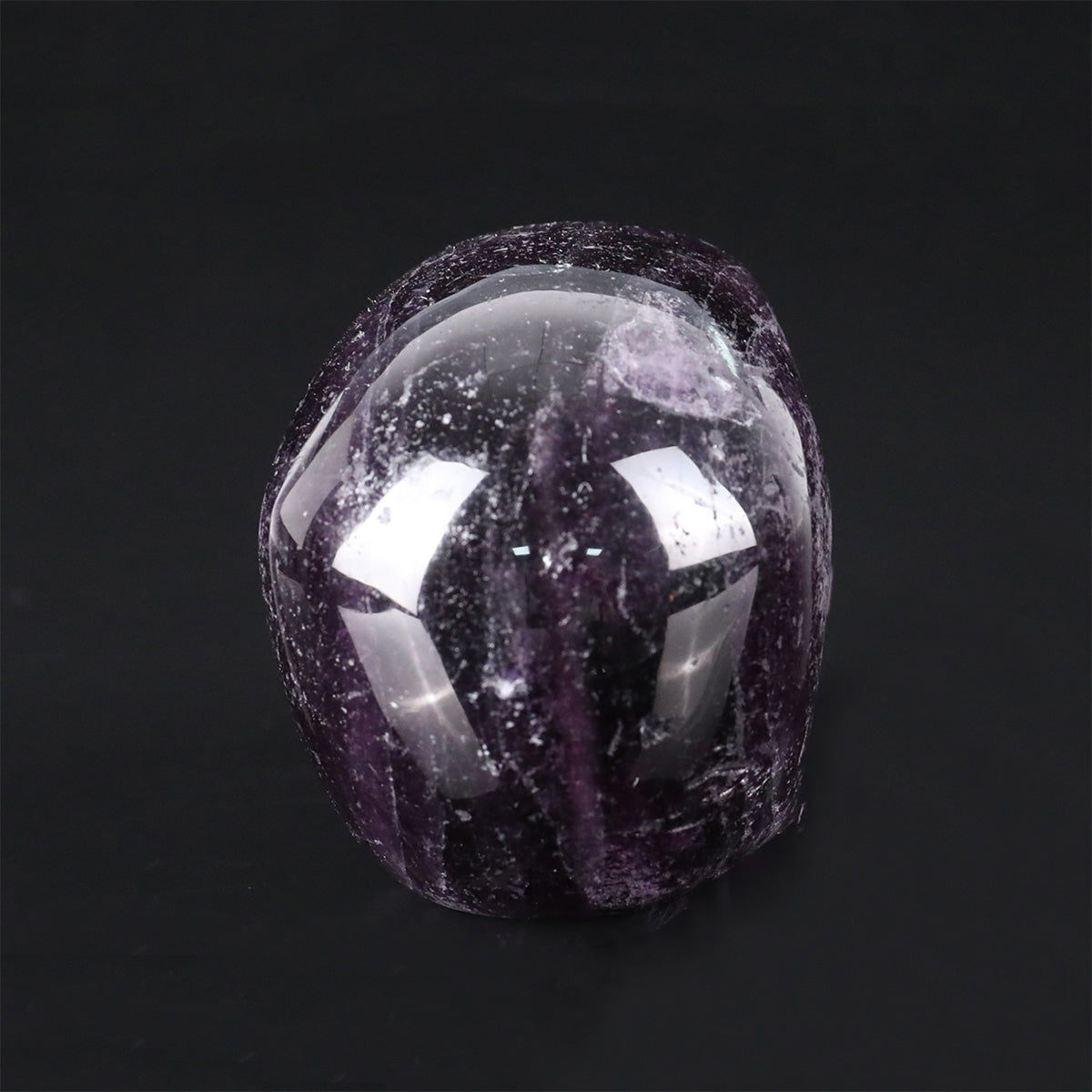 2.2" Amethyst Crystal Skull Carving  #SKH22076