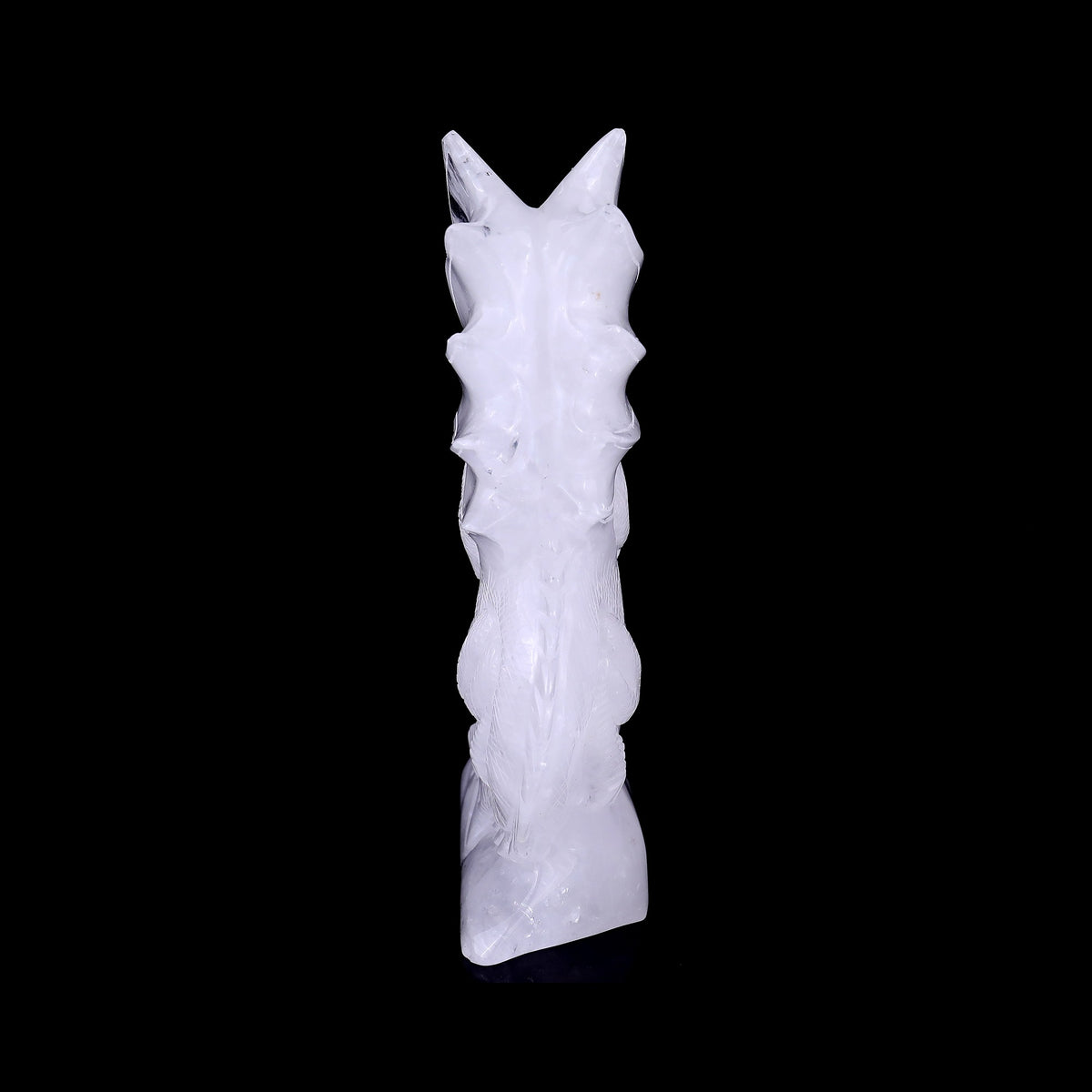 8.9" Angolan Quartz Pterosaur Carving  #CTC0074