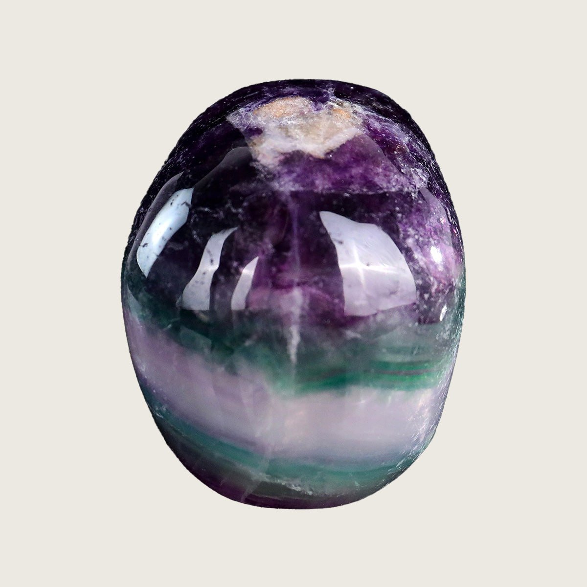 3.0" Colorful Fluorite Crystal Skull Carving  #SKHGF3001