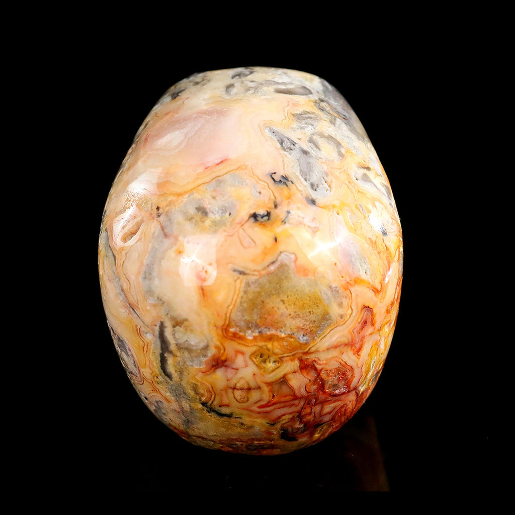 3.0" Crazy Agate Crystal Skull Carving  #SKH30115