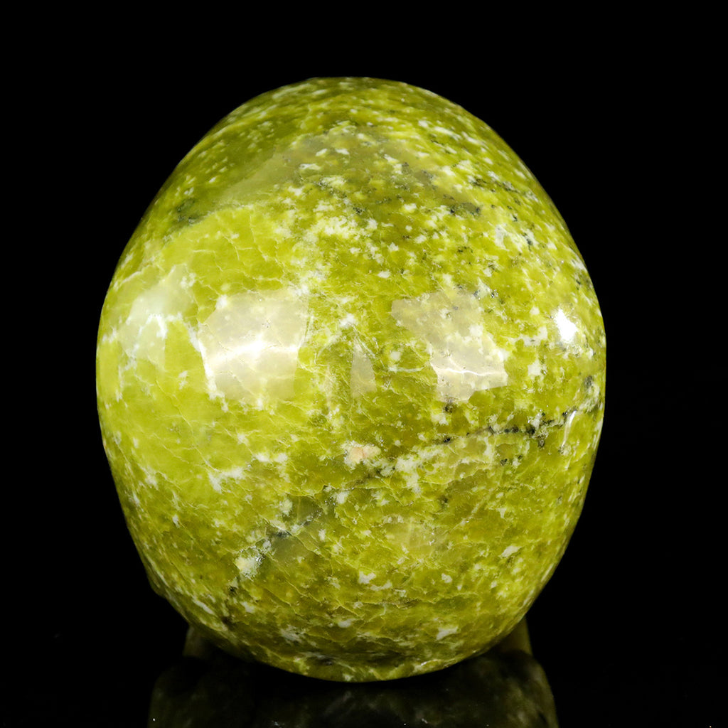 8.0" Serpentine Jade Crystal Skull Carving  #SCS0025