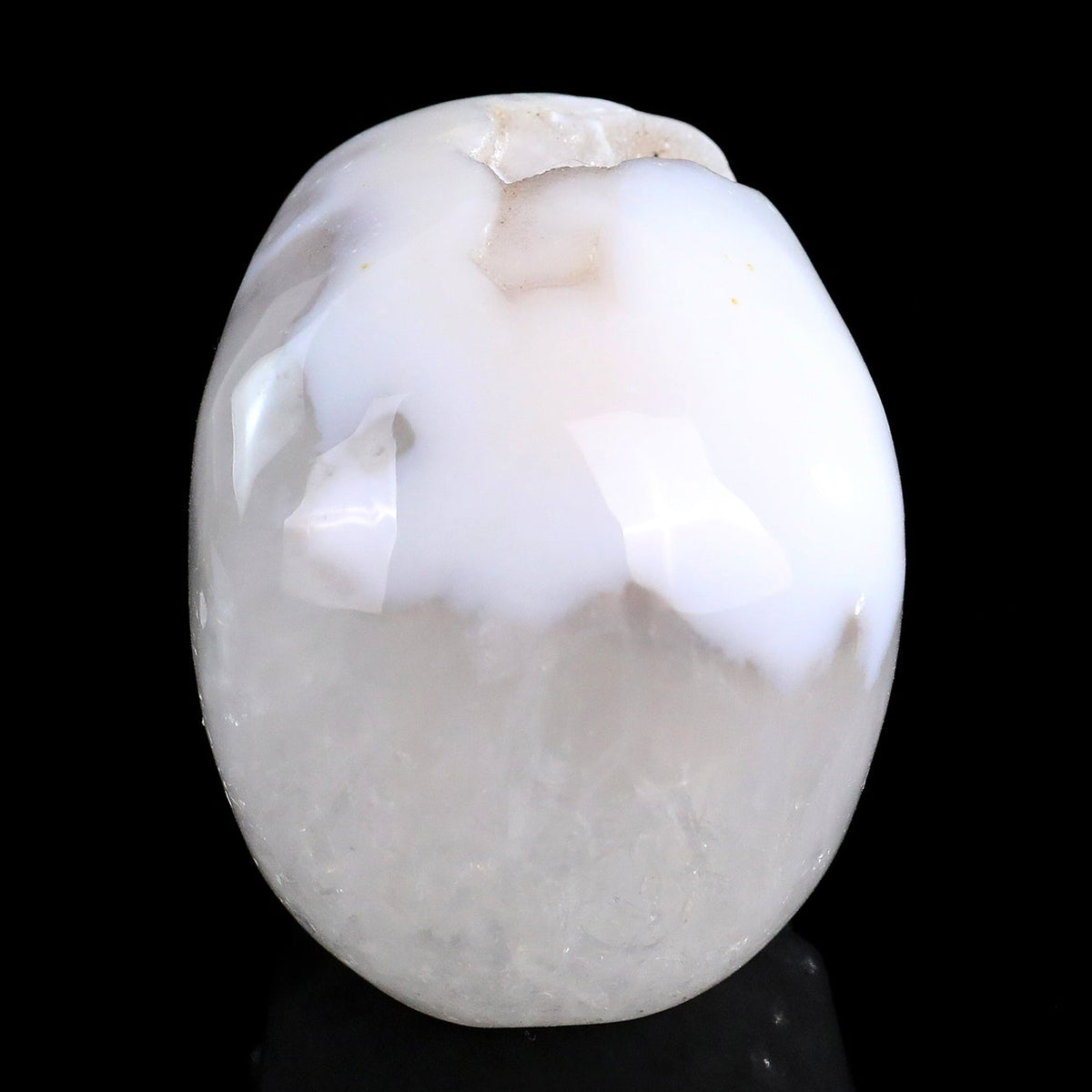 3.0" Geode Agate Crystal Skull Carving  #SKH30109