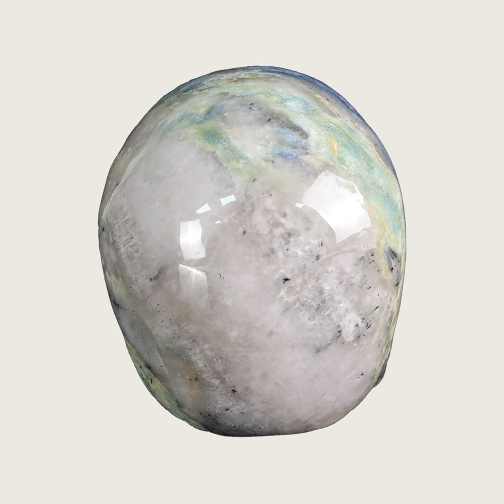 4.5" Blue Aventurine Crystal Skull Carving  #SKH45012