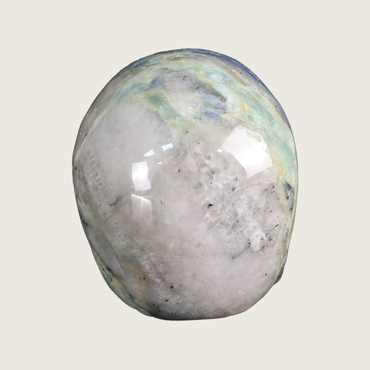 4.5" Blue Aventurine Crystal Skull Carving  #SKH45012