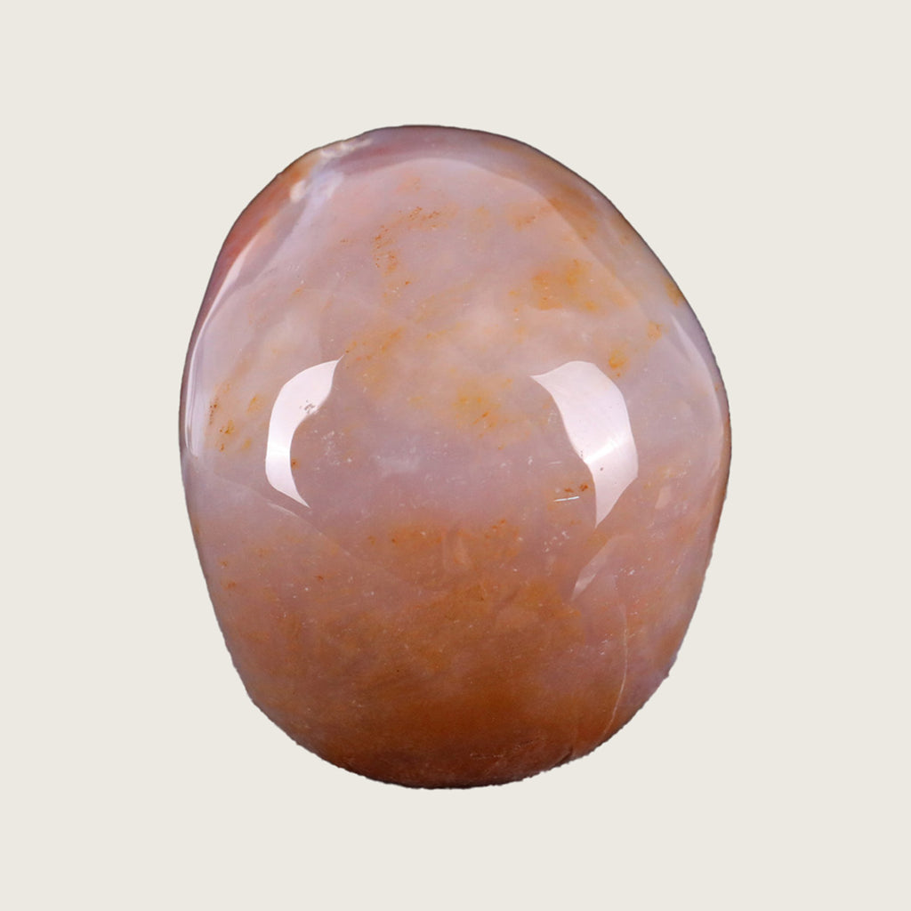 3.0" Chalcedony Jasper Human Skull Carving  #SKH30020