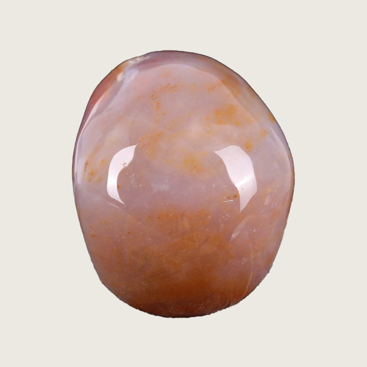 3.0" Chalcedony Jasper Human Skull Carving  #SKH30020