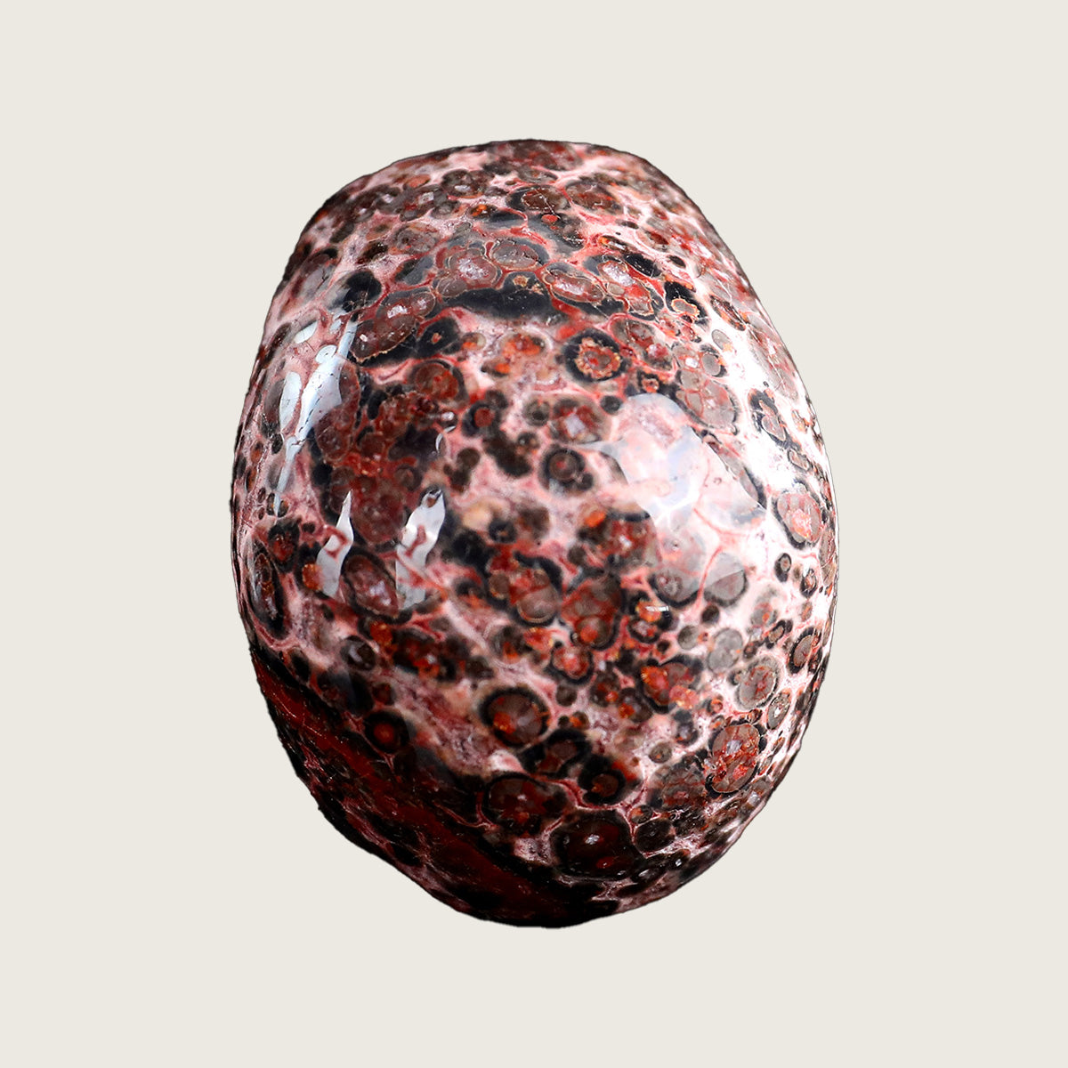 2.2" Leopard Skin Jasper Crystal Skull Carving  #SKHRLS2201