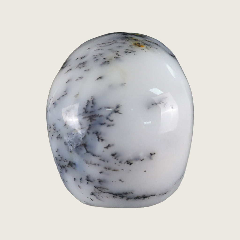 2.2" White Opal Crystal Skull Carving  #SKH22047