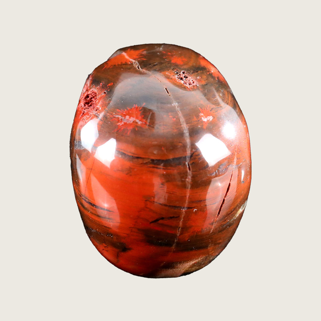 3.0" Red Jasper Human Skull Carving  #SKH30013