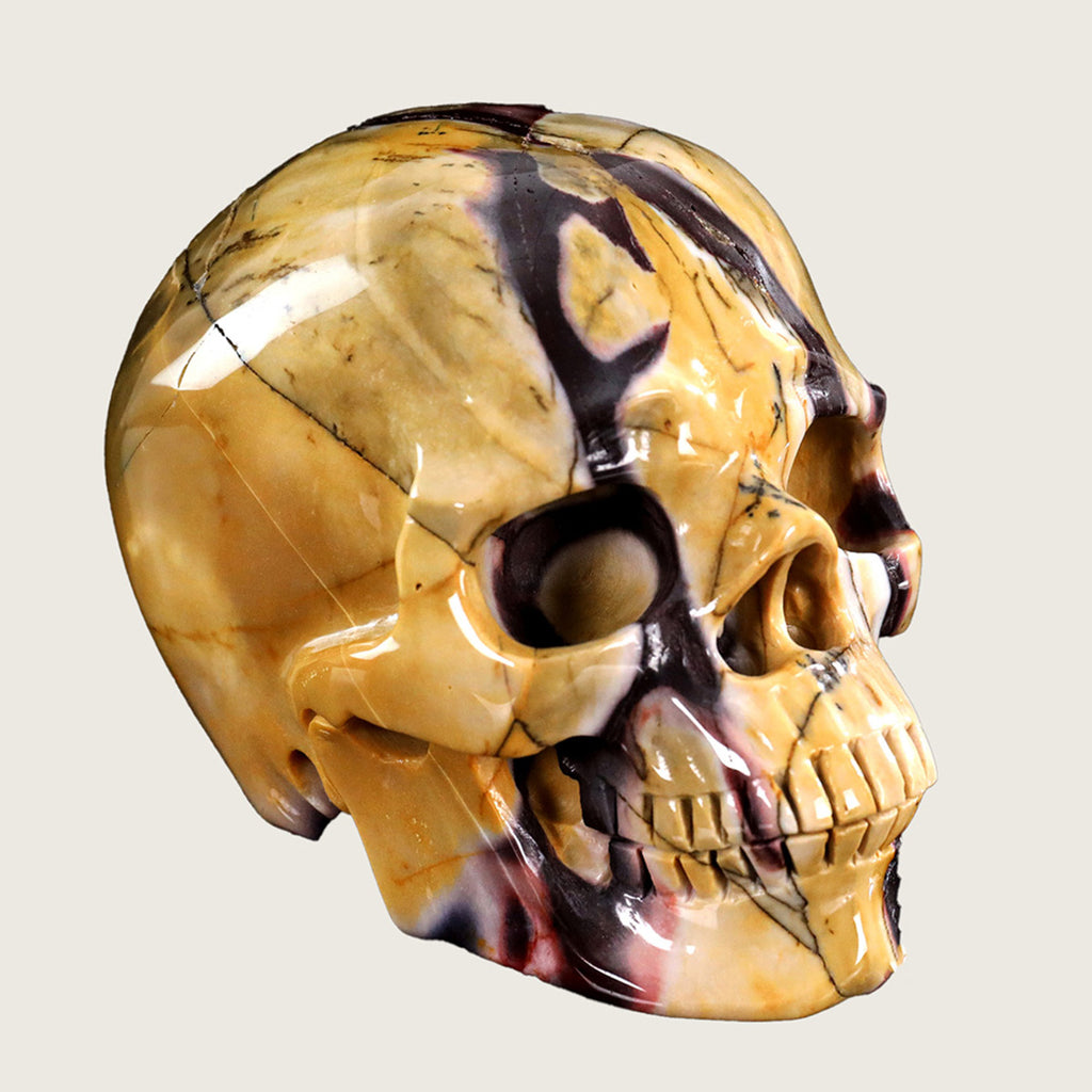 5.3" Mookaite Jasper Skull Carving  #SCS0005