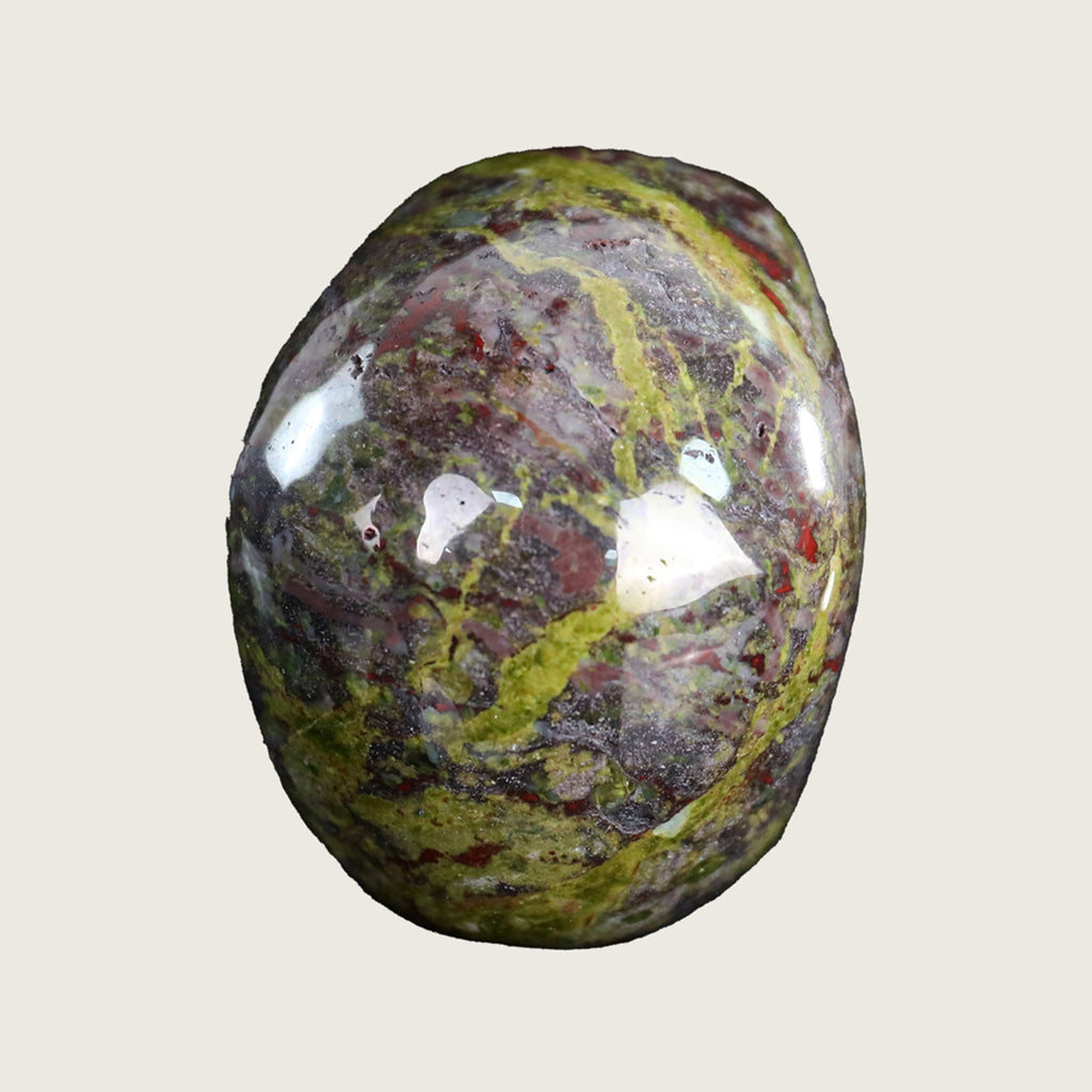3.0" Dragon Blood Jasper Crystal Skull Carving  #SKH30054