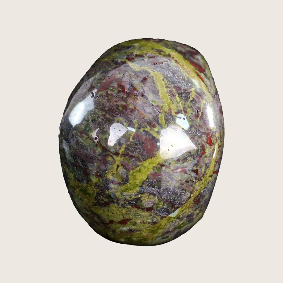 3.0" Dragon Blood Jasper Crystal Skull Carving  #SKH30054